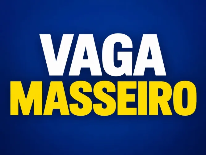 VAGA PARA MASSEIRO - INÍCIO IMEDIATO