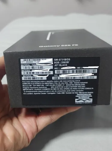Celular SAMSUNG - GALAXY S25 FE - 10 x R390,00 no cartão 