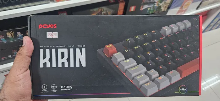 Teclado Gamer Mecânico 75% Kirin pcyes