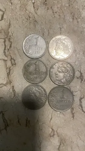 Moedas de 1 Cruzeiro 70 a 76