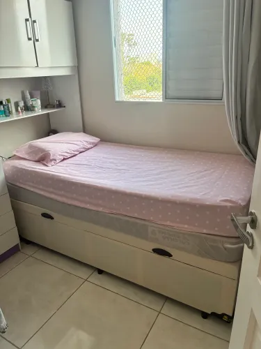 Cama Box Baú Solteiro + Colchão de Espuma D20 Plumatex (Usados