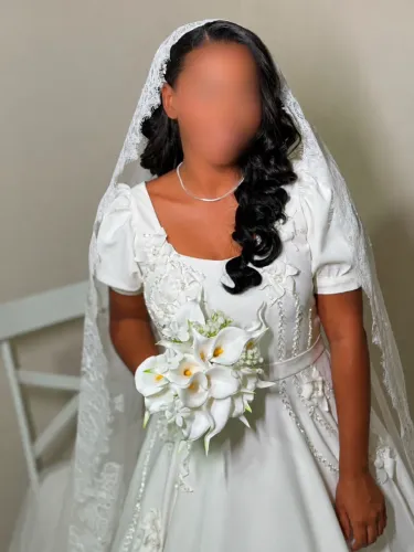 Vestido de noiva bordado