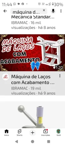 Máquina de fazer lacinho duplo