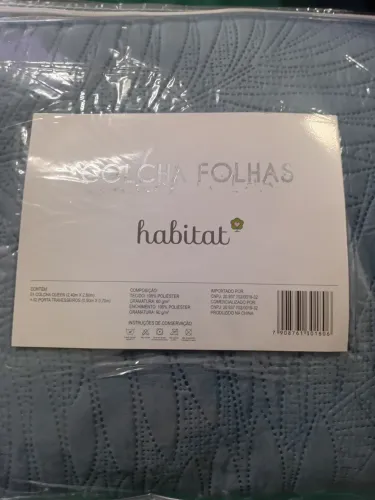 Colcha Folhas Habitat 