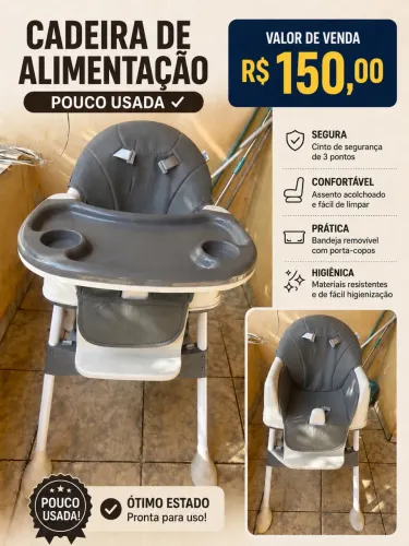 Cadeira de alimentação 