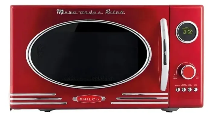 Micro Ondas Philco Retro Vermelho 28L