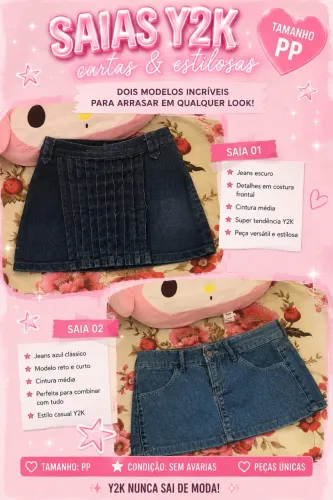 kit duas mini saias y2k