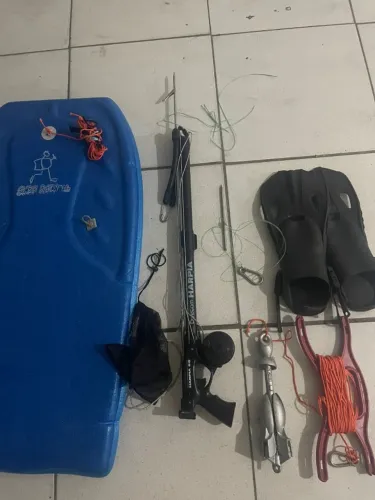 KIT PESCA SUB COMPLETO - ARBALETE TAM 60