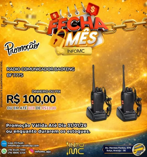 Rádio comunicador baofeng NF 777s