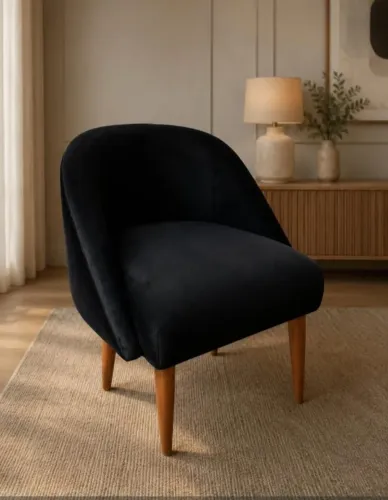 lindas poltronas pronta entrega, na cor preta