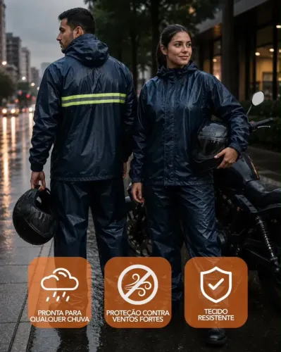 Capa de chuva pará motoqueiro