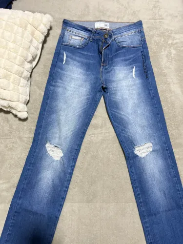 Calça jeans juvenil masculina 