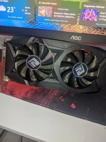 Placa de vídeo Rx580 8GB POWERCOLOR COM DEFEITO!!!
