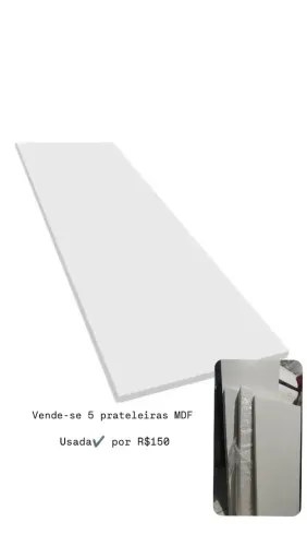 Vende-se 6 prateleiras em MDF