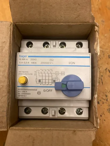 Disjuntor diferencial 100A Hager