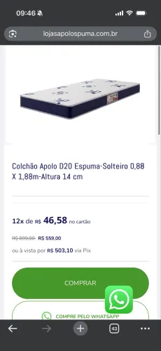 Colchão solteiro