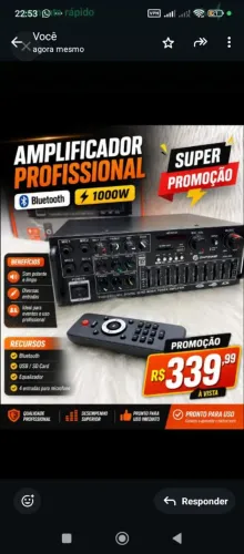 Amplificador bluetooth 1000 watt