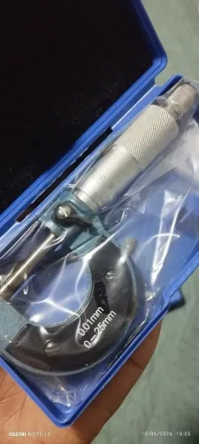 Micrômetro mecânico 0mm a 25mm