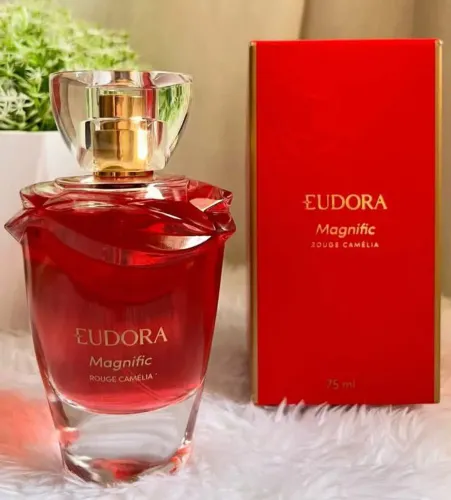 PERFUME FEMININO MAGNÍFIC ROUGE CAMÉLIA EUDORA FEMININO 75ML