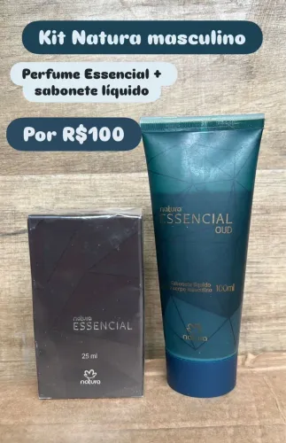 Kit natura perfume essencial e Sabonete Líquido