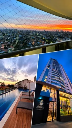 Apartamento 3 quartos mobiliado 3 suítes 3 vagas de garagem e varanda gourmet