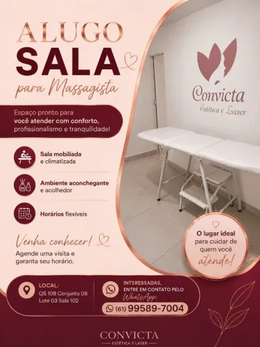 Alguel de Sala para Massagista