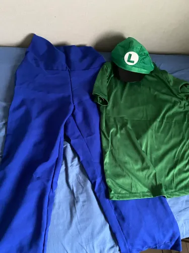 Fantasia Luigi Tamanho P Adulto