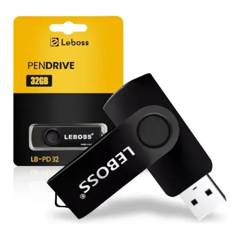 PenDrive 32GB USB 2.0 Leboss - LB-PD32 Novo Loja Coimbra Computadores
