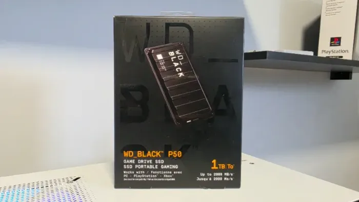 SSD EXTERNO 1TB WD BLACK GAME P50 DRIVE USB 3.2 -WDBA3S0010BBK-WESN