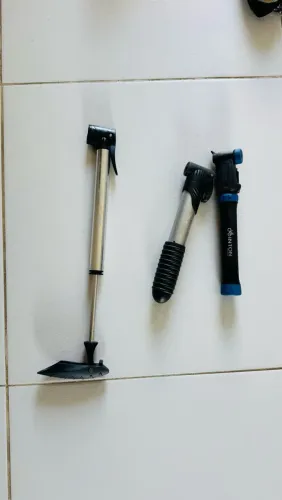 Kit com 3 bombas de ar manuais para bicicleta