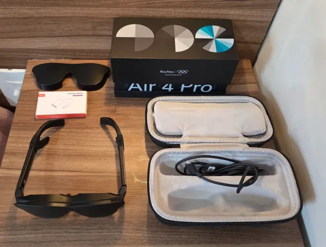 Rayneo air 4 pro - Para Filmes, Videogame, Notebook, Drones DJI e outros