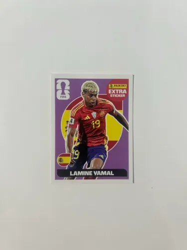 Lamine Yamal - Bordô - Extra Sticker - Panini