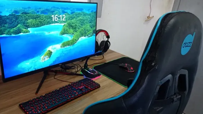 Computador Gamer Completo Ryzen 5 5600g +Periféricos e Monitor