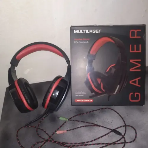 Headset Gamer Multilaser PH120 com Microfone Completo na Caixa