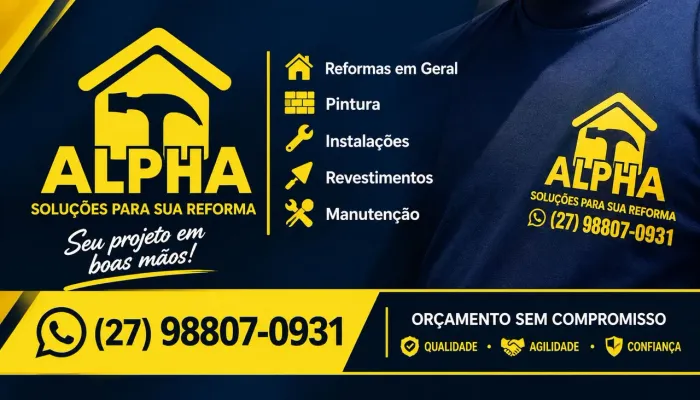 Pensou em construir o reforma Alpha pode ajudar.:
