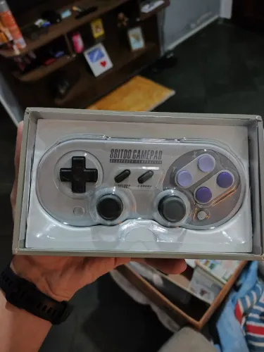 Controle 8BitDo SN30 PRO - Primeira versão, rara e descontinuada.