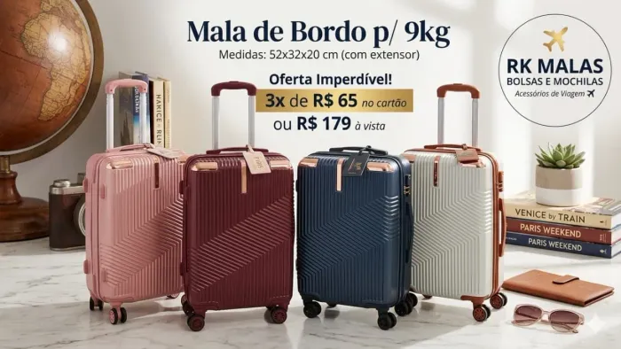 MALA DE BORDO PARA 9KG NO MENOR PREÇO DE BRASÍLIA SÓ 179, ENTREGAMOS 