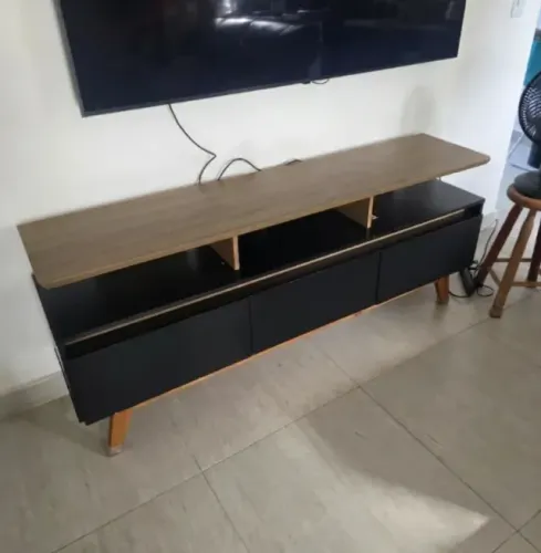 Rack de Madeira Maciça + MDF - Ótimo Estado
