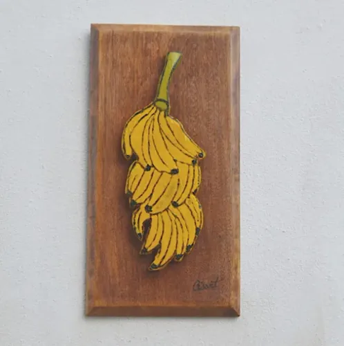 Quadro Artesanal  Cacho de Banana