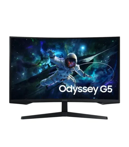 monitor gamer samsung odyssey g5 32'', qhd, 165hz, 1ms, freesync, hdmi, dp preto preto 32