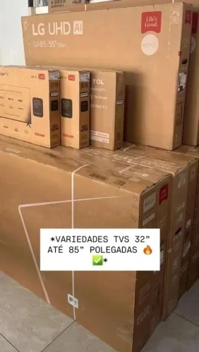 Variedades de tvs 32 a 85 polegadas 