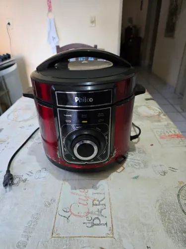 Panela de Pressão Elétrica Philco Multifuncional Inox Red<br>