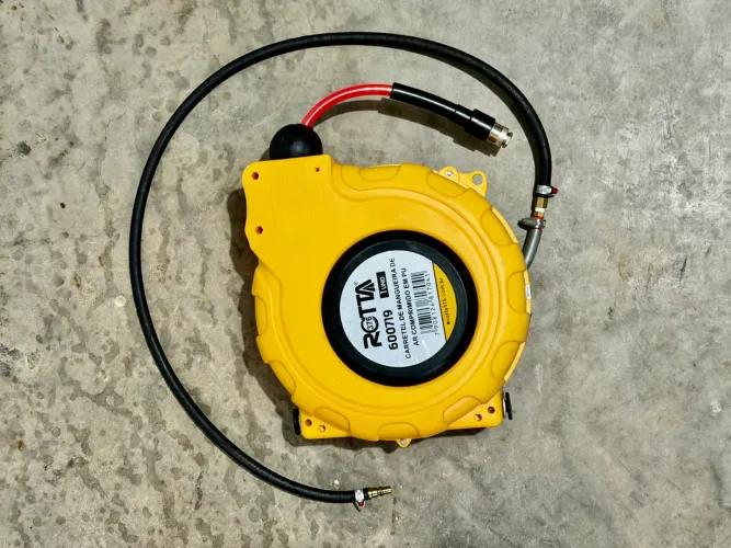 Carretel Retrátil Rotta376 Modelo 600719 Mangueira Pu 10m Amarelo
