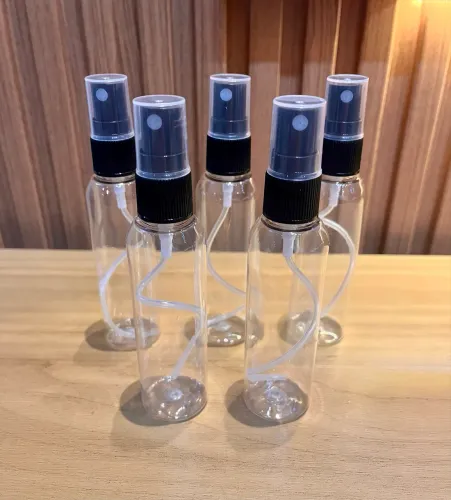 FRASCOS PLÁSTICOS 60 ML COM SPRAY - NOVOS