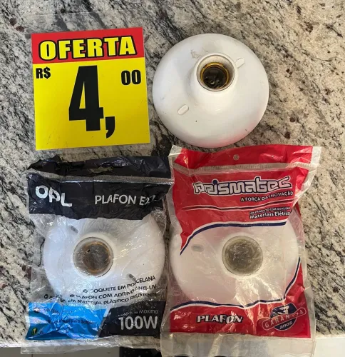 Spot para lâmpada em SUPER LIQUIDAÇÃO: SÓ 4 REAIS cada unidade 