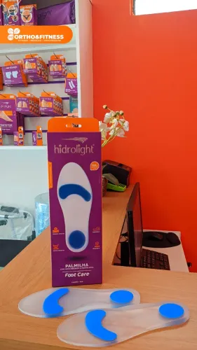 Palmilha em Silicone com Arco Brando e Ponto Azul - Hidrolight