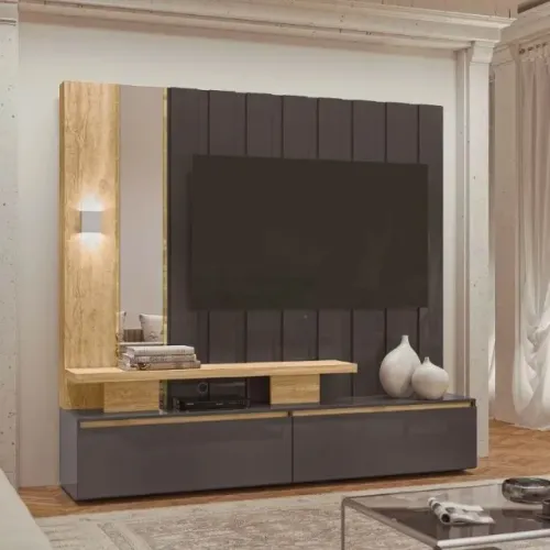 Home Theater Zeus 200 Titanio.Carvalho - Entrega Rápida!