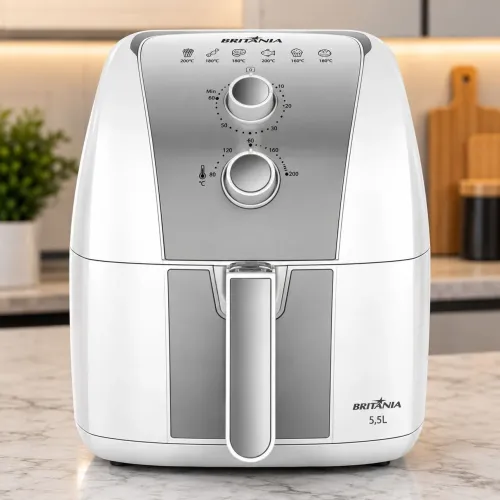 Air Fryer Britânia 5,5L Antiaderente Redstone 1500W BAF52