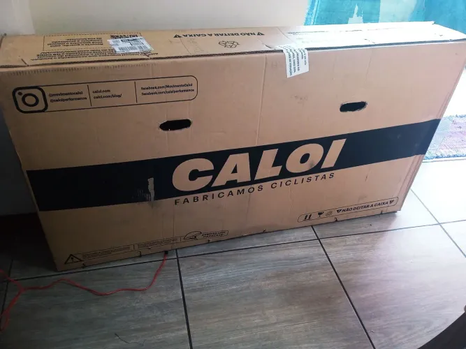 Bike aro 29 na caixa . Caloi aluminium pro 20v freio hidráulico