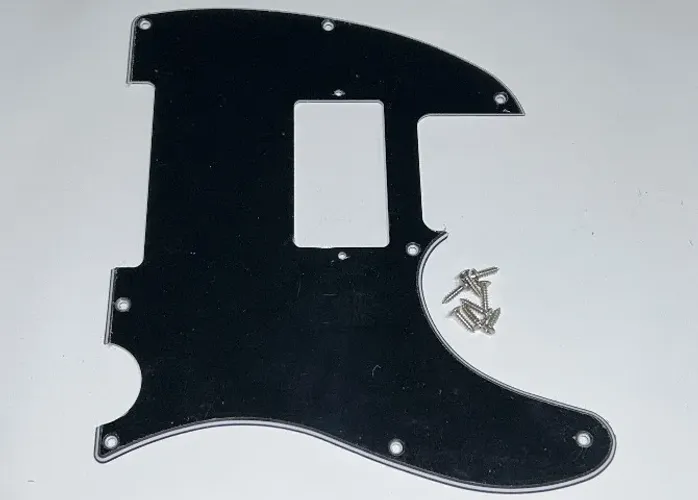 Escudo Preto Humbucker Guitarra Telecaster 3 Camadas